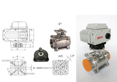 Overtorque Protection Ball Valve AC380V 9Kg Compact Actuator